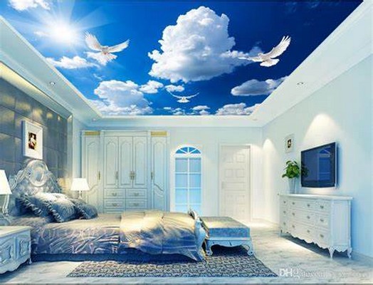 Kombinasi Warna Plafon Dinding Biru Langit Biru Muda Dengan Putih Rwhome Web Id