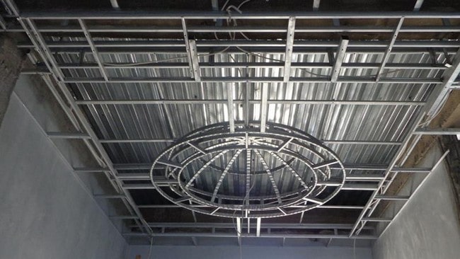 ukuran rangka plafon drop ceiling