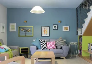 minimalis elegan warna cat ruang tamu yang sejuk