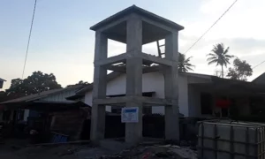 konstruksi beton menara tandon air